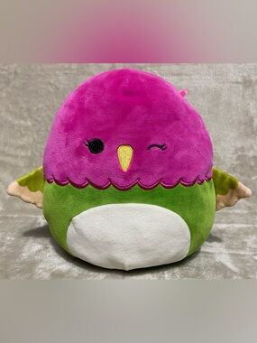 Squishmallows: NA'LMA THE HUMMINGBIRD 8" Magenta Purple White Green Toy Plush